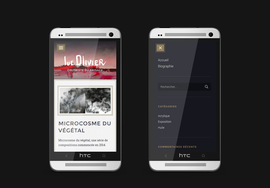 lucolivier.fr sur smartphone (HTC One)
